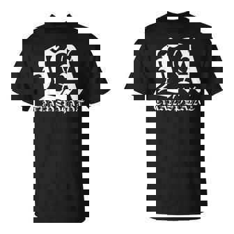 La Transplant ホワイト オールド イングリッシュグラフィック Tシャツ - Kawaiitshirt