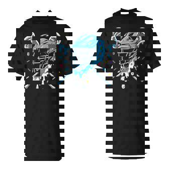 Lacrosse Ice Cream Drip Lax Boys Helmet Stick Youth Players T-Shirt - Thegiftio UK
