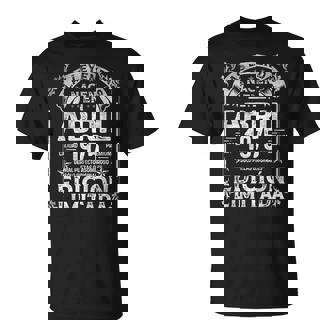 Las Leyendas Nacen En Abril De 1975 50 Años Cumpleaños Camiseta unisex - Regaloses