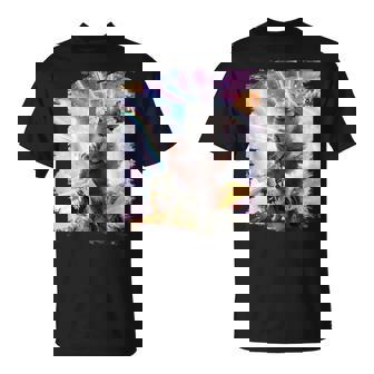 Laser Eyespace モルモット 猫 ナマケモノ 恐竜 Tシャツ - Kawaiitshirt