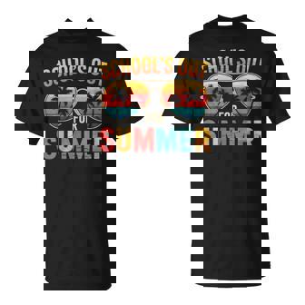 Last Day Of School Retro Schools Out For Summer Teacher Boys T-Shirt - Thegiftio UK