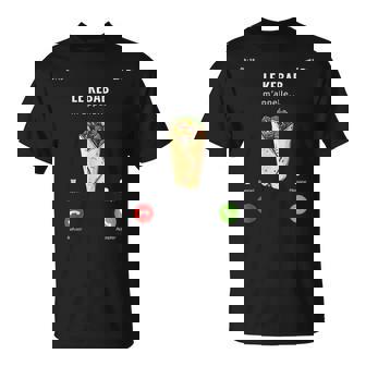 Le Kebab M'appelle Idée Cadeau Chawarma Sandwich Turc Drôle T-Shirt - Cadeauxyz