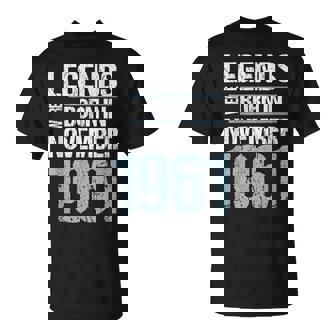 Legends Were Born In November 1961 誕生日 Tシャツ - Kawaiitshirt