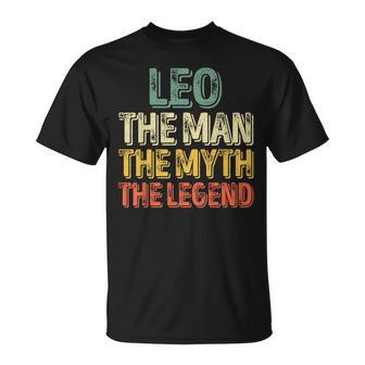 Leo El Hombre El Mito La Leyenda Camisa Nombre Leo Camiseta unisex - Regaloses