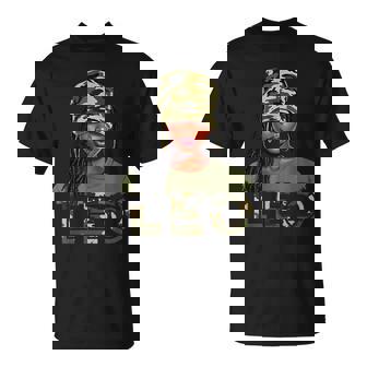 Leo Queen Camouflage Black Woman Cap Zodiac Sign Women T-Shirt - Thegiftio