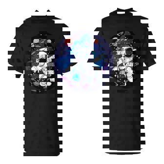 Leoyage Galactique De L'astronaute À La Découverte De Nouveaux Mondes Enfants T-Shirt - Cadeauxyz