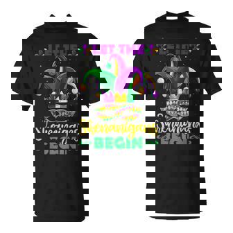 Let The Shenanigans Begin Mardi Gras Children Women T-Shirt - Thegiftio