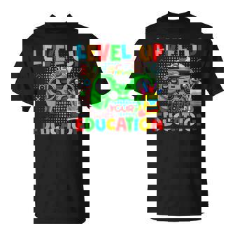 Level Up Your Education Gaming Teacher Gamers T-Shirt - Monsterry