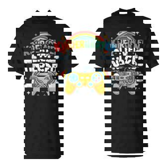 Level Up To Kindergarten Video Game First Day Of School T-Shirt - Monsterry