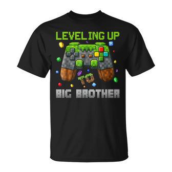 Leveling Up To Big Brother Gamer Pixel T-Shirt - Thegiftio UK