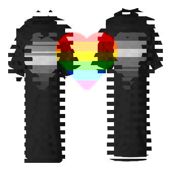 Lgbt Regenbogen Flagge Herz Gay Bi Queer Pride Liebe Lgbtq T-Shirt - Geschenkecke