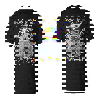 Lgbt プードル ゲイプライド 月 犬 レインボー レズビアン Tシャツ - Kawaiitshirt