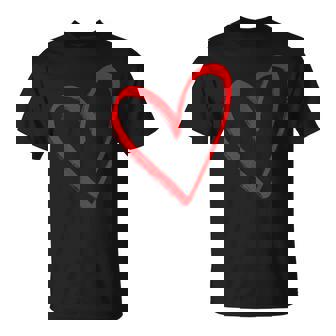 Liebe Herz Grafik Roter Herzalentinstag T-Shirt - Geschenkecke
