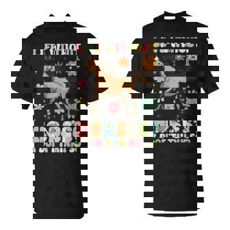 Life Without Horses グルーヴィーな乗馬 乗馬 Tシャツ - Kawaiitshirt