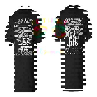 Most Likely To Read Books All Summer Teacher Student T-Shirt - Monsterry