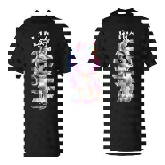 Lila かわいいユニコーンデザイン 女の子用 名前 Lila Tシャツ - Kawaiitshirt