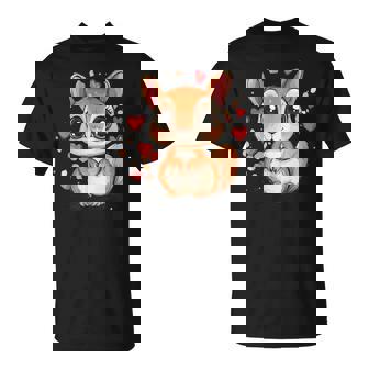 Linda Ardilla Rodeada De Corazones Amor Camiseta unisex - Regaloses