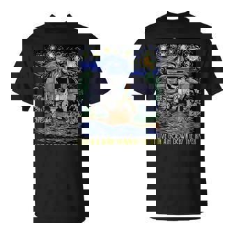 I Live In A Van-Gogh Down-By The River Vintage T-Shirt - Monsterry