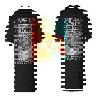 Livello Nonnobloccato Gamer Gaming Nerd Festa Del Papà Maglietta - Novitaregali