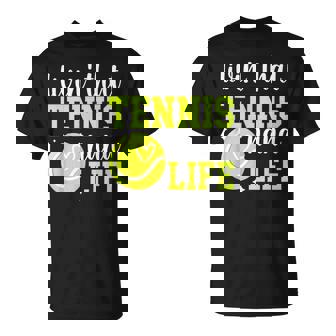 Livin' That Tennis Nana Life Nana Of A Tennis Player Nana T-Shirt - Monsterry