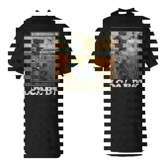 Local Boy Black Lab Hunting Dog Marsh Scene Sunset Vintage T-Shirt - Thegiftio UK