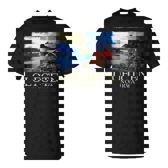 Lofoten ノルウェー キャビン ノルディック フィヨルド ベルゲン オーロラ Tシャツ - Kawaiitshirt