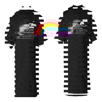 Take A Look It's In A Book Reading Book Vintage Rainbow T-Shirt - Monsterry
