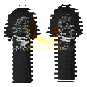 Lord Of The Treats 御馳走の主-クリスマスのための面白い黒いパグ犬 Tシャツ - Kawaiitshirt