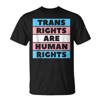 Los Derechos Transon Derechos Humanos Protegen El Orgullo De La Bandera Trans In Mangas Camiseta unisex - Regaloses
