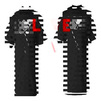 Love Badminton レトロバドミントンラバー Tシャツ - Kawaiitshirt