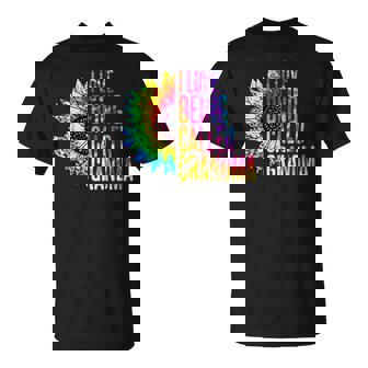 I Love Being Called Grandma Sunflower Tie Dye Mother's Day T-Shirt - Thegiftio