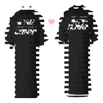 I Love Cannon マッチング ガールフレンド&ボーイフレンド キャノン名 Tシャツ - Kawaiitshirt