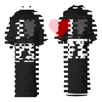 I Love Fx イニシャル I Heart FX 名前 F X Tシャツ - Kawaiitshirt