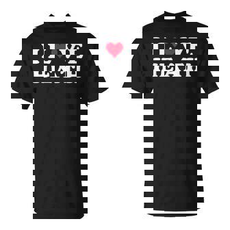 I Love Heath マッチング ガールフレンド&ボーイフレンド ヒースネーム Tシャツ - Kawaiitshirt