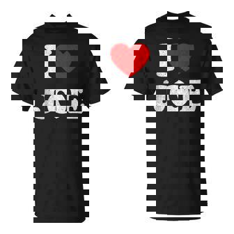 I Love Joe Apparel Red Heart Joe T-Shirt | Mazezy