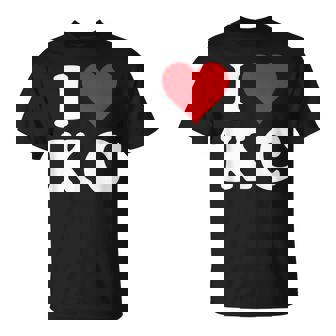 I Love Kc Initials I Heart KC First Last Name K C Tシャツ - Kawaiitshirt