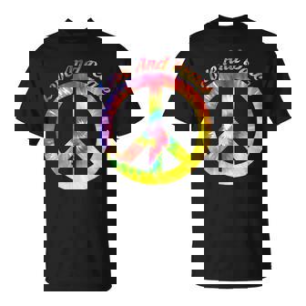 Love Peace 60年代70年代ヒッピーコスチューム Love Peace Tシャツ - Kawaiitshirt