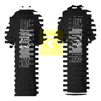 I Love Techno Raver Edm Festival Fiesta Clubbing Raving Camiseta unisex - Regaloses