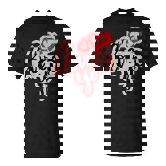 Love You Heart バレンタインデー 好きな人 パートナー 愛 Tシャツ - Kawaiitshirt