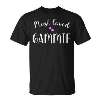 Most Loved Gammie Cute Hearts T-Shirt - Thegiftio UK