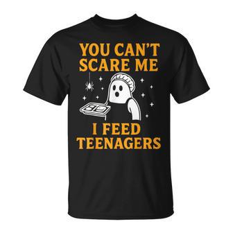 Lunch Lady Halloween Can't Scare Me Feed Nagers T-Shirt - Thegiftio UK