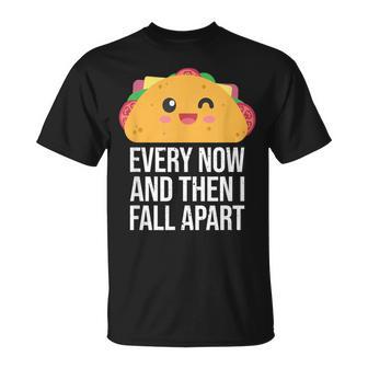 Lustiger Taco Dienstag Mexikanische Fiesta Taco Fall Apart Party T-Shirt - Geschenkecke