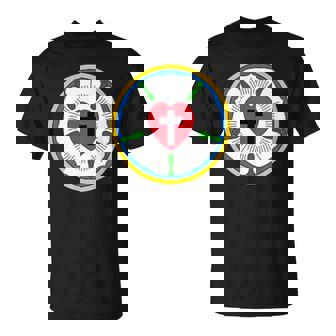 Lutheran Church Luther Roseeal ロゴ エンブレム Tシャツ - Kawaiitshirt