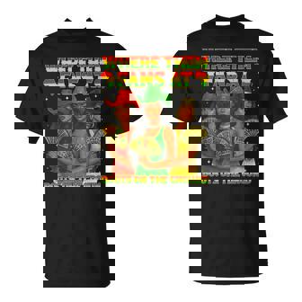 Where Them Fan At Boots On The Ground Black Western Cowgirl T-Shirt - Monsterry