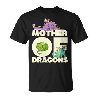 Madre De Dragones Divertida Cuello Camiseta unisex - Regaloses