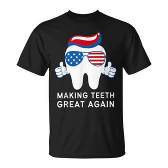 Making Th Great Again America Oral Health Dental Dentist T-Shirt - Thegiftio UK
