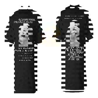 Maltese Puppy Is On My Mind 面白い犬のオーナーデザイン Tシャツ - Kawaiitshirt