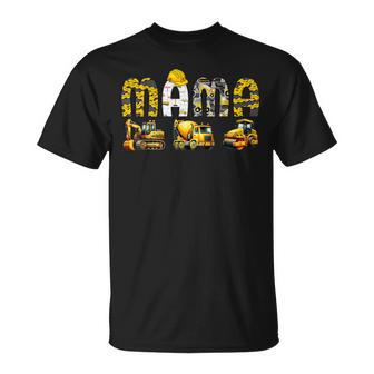 Mama Family Matching Birthday Construction Boy Birthday T-Shirt - Thegiftio UK