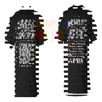 Maman Autiste Humour Autisme Neurodiversité Fête Des Mères T-Shirt - Cadeauxyz