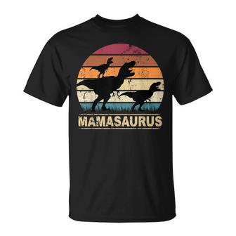 Mamasaurus Rex Dinosaur Pyjamas Dino Twins Mamaaurus T-Shirt - Geschenkecke